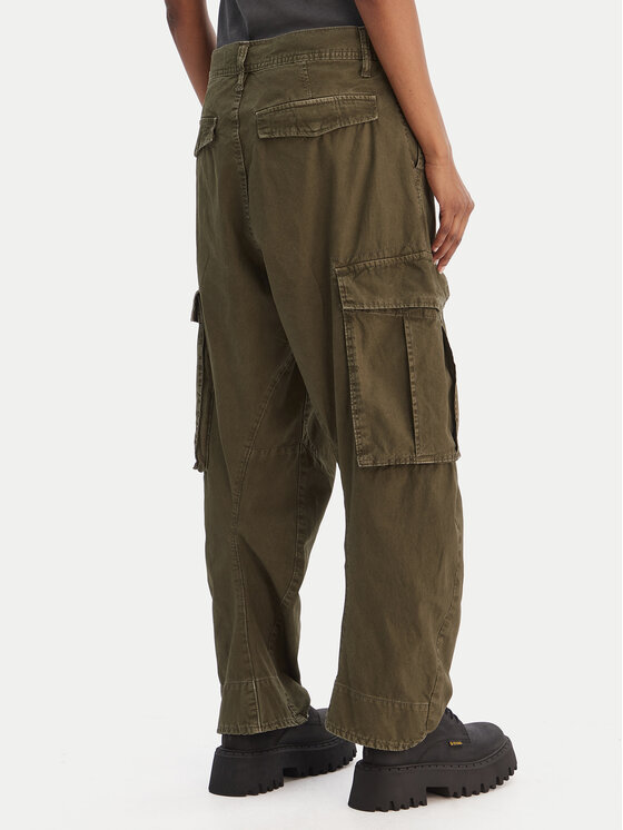 G-Star Raw G-Star Raw Pantaloni din material D28756-D388 Verde Boyfriend Fit