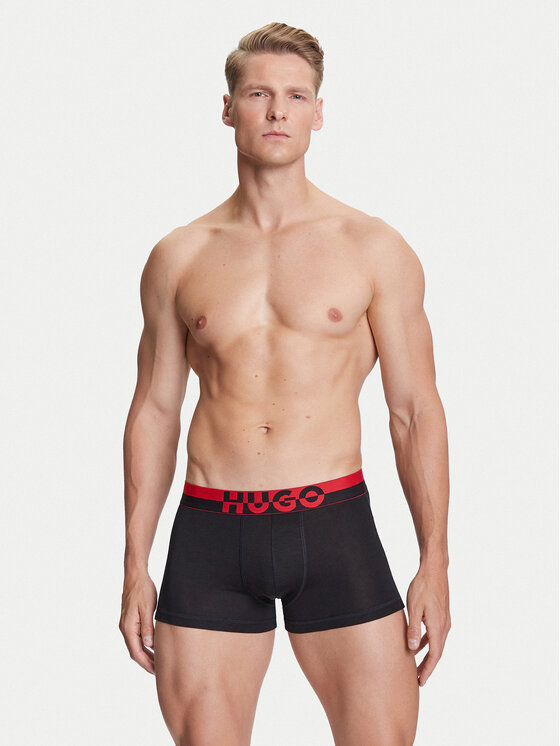 HUGO HUGO 3 darab boxer 50545667 Fekete