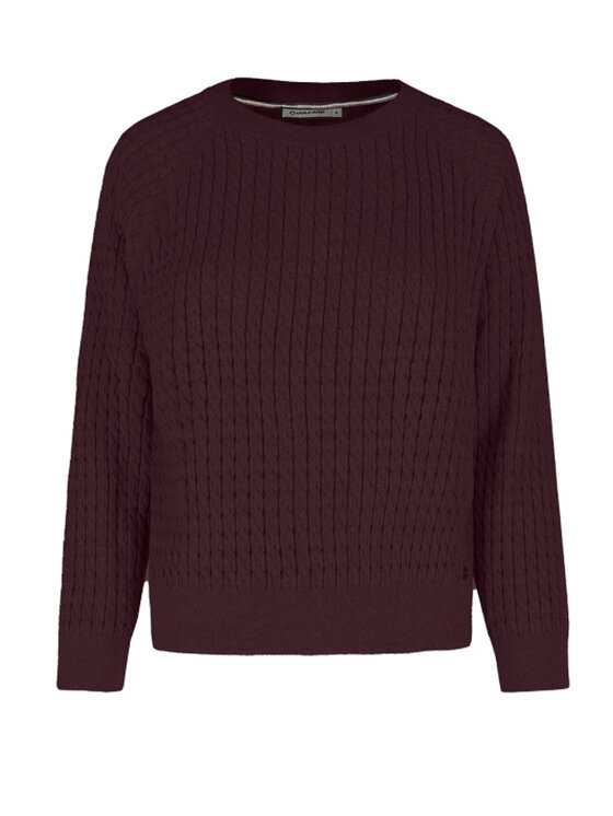 Volcano Volcano Sweter S-KAMA Fioletowy Regular Fit