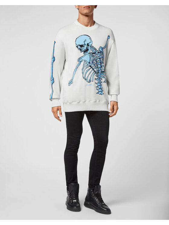 PHILIPP PLEIN PHILIPP PLEIN Bluza 1367 Beżowy Regular Fit