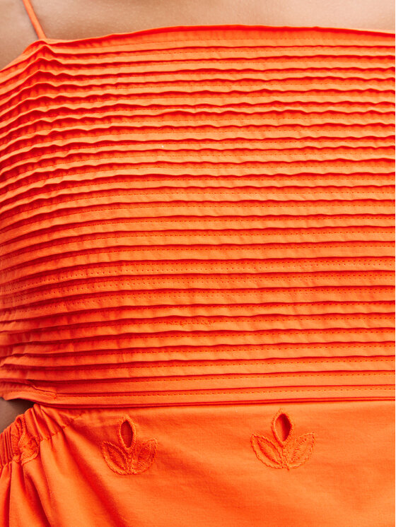 Desigual Desigual Poletna obleka Malver 24SWVW12 Oranžna Regular Fit