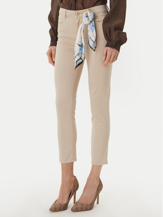 Guess Guess Teksad W5GA91 W93CM Beež Skinny Fit