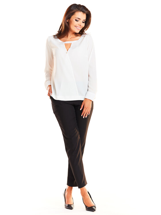 Awama Awama Koszula A251 Écru Basic Fit