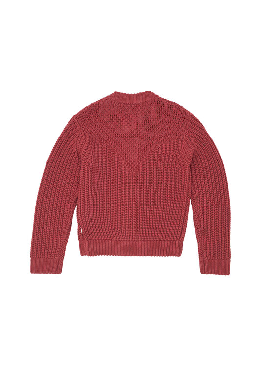 Wrangler Wrangler Maglione WESTERN CARDIGAN Rosso Regular Fit