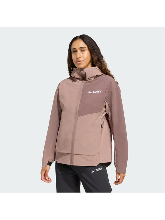 adidas adidas Kurtka hardshell 135267 Brązowy Regular Fit