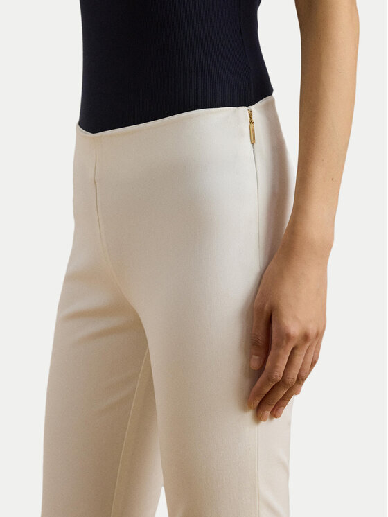 LAUREN RALPH LAUREN LAUREN RALPH LAUREN Hlače iz tkanine 200631310013 Bela Slim Fit