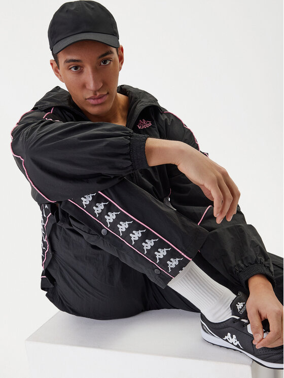 Kappa Kappa Спортивні штани 361W7JW Чорний Comfort Fit