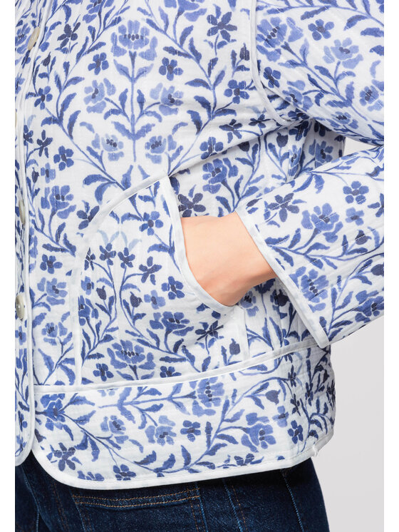 Ombre Ombre Kurtka przejściowa OW-JALP-0132 Niebieski Loose Fit