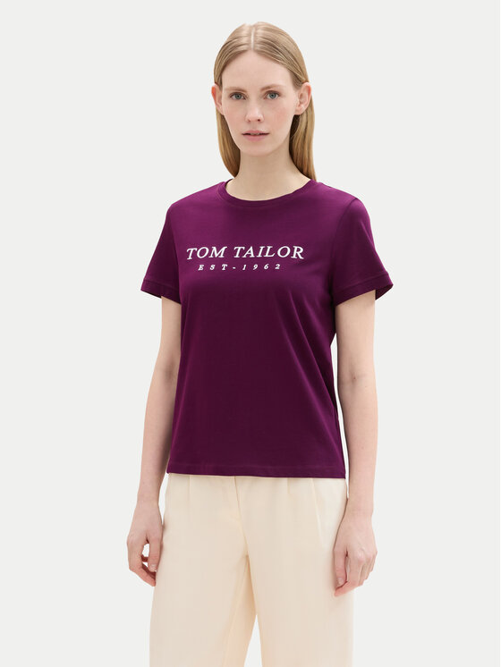 Tom Tailor Majica 1043695 Vijolična Regular Fit