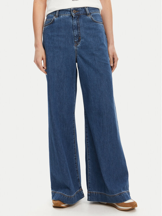 Weekend Max Mara Weekend Max Mara Farmer Vega 2525186061 Sötétkék Wide Leg