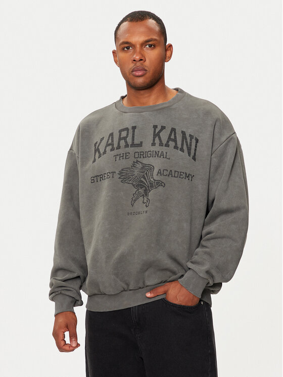 Karl Kani Karl Kani Суитшърт Street Academy 60290006 Сив Regular Fit
