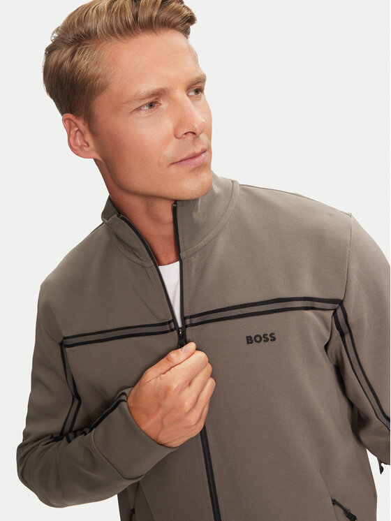 BOSS Boss Majica dugih rukava Skaz 1 50523896 Siva Regular Fit