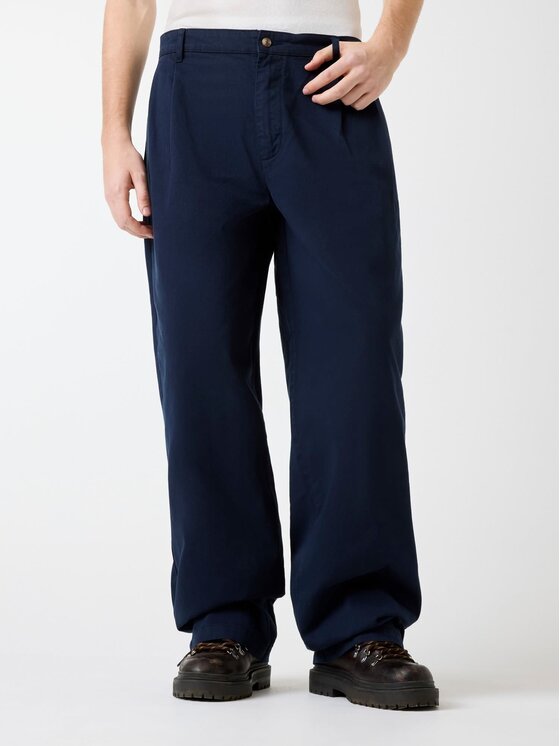 Guess Jeans Guess Jeans Παντελόνι υφασμάτινο 180376 Μπλε Regular Fit