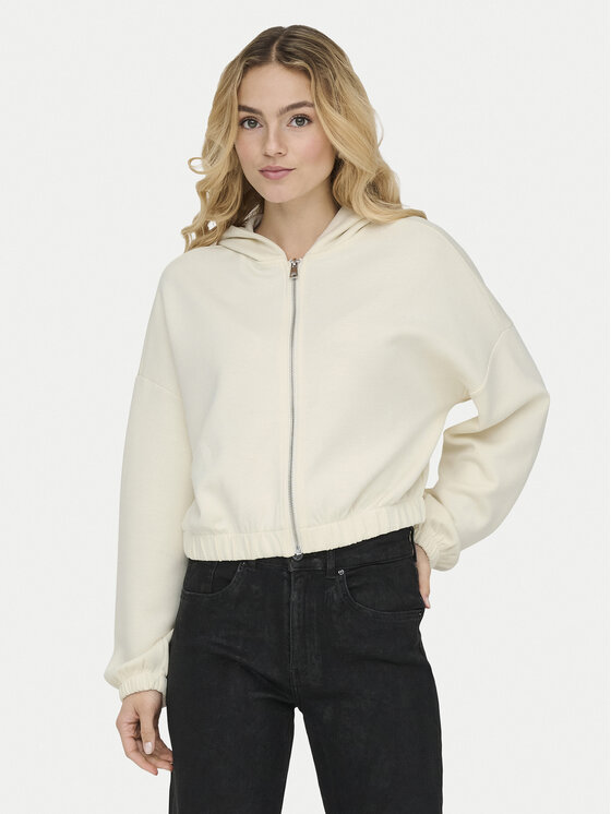 ONLY ONLY Mikina Scarlett 15346449 Écru Regular Fit