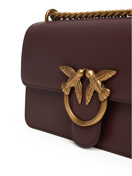 PINKO PINKO Handtasche Love One Mini Dc Al 25-26 PLTT 100074 A0F1 Dunkelrot