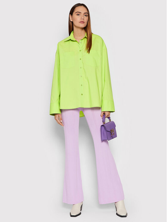 Remain Remain Риза Nalia RM828 Зелен Oversize