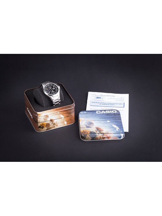 Casio Casio Zegarek W-202-1AVEF Czarny