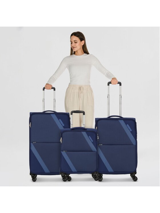 American Tourister American Tourister Komplet walizek 318140 Błękitny