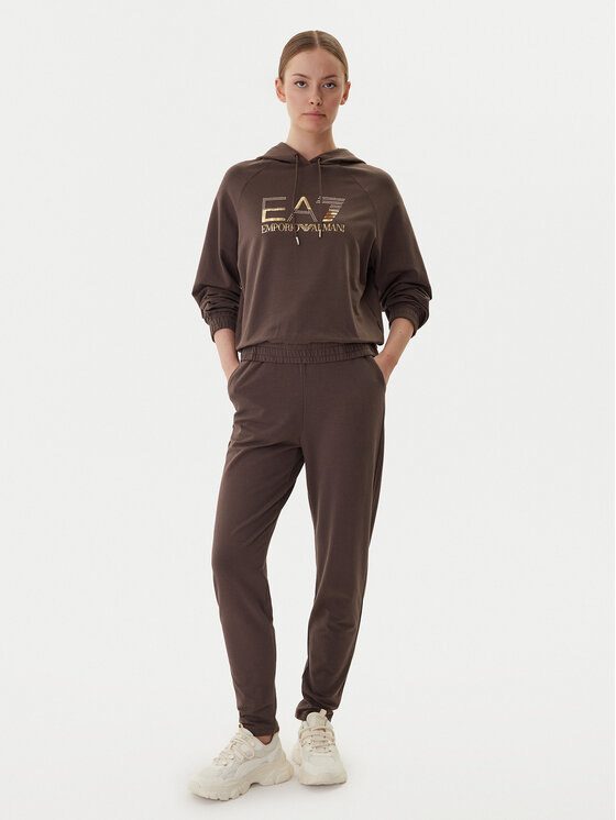 EA7 Emporio Armani EA7 Emporio Armani Tepláková souprava 7W000687 AF12502 U6063 Hnědá Regular Fit