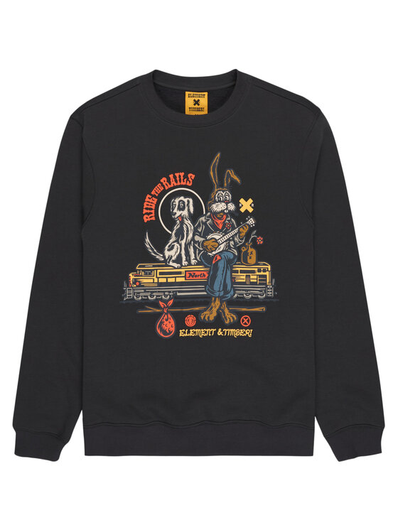 Element Element Sweatshirt Timber Aboard Cr ELYSF00311 Schwarz Regular Fit