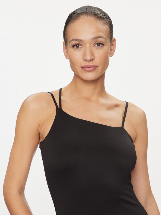 Tommy Jeans Tommy Jeans Rochie de zi DW0DW17425 Negru Slim Fit