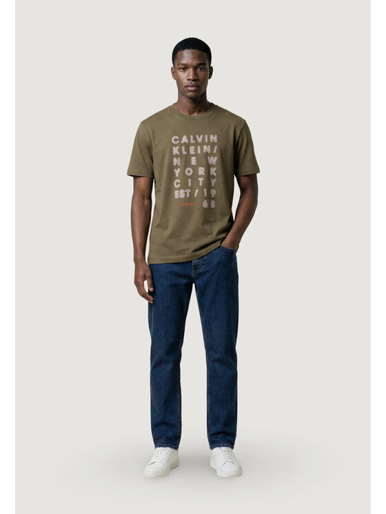Calvin Klein Jeans Calvin Klein Jeans T-shirt LV04RF814G Verde Casual Fit