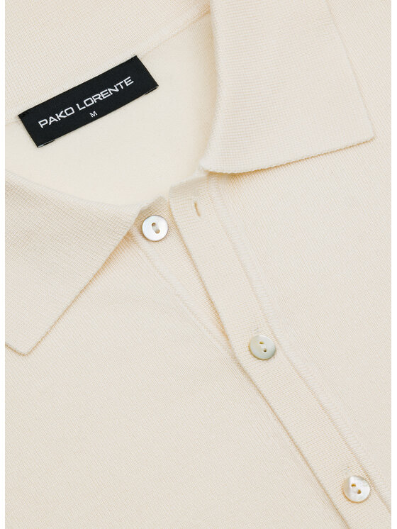 Pako Lorente Pako Lorente Polo P26SF-TX-005 Beżowy Classic Fit