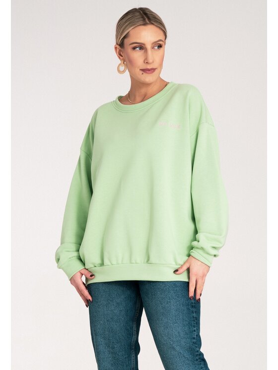 FIGL FIGL Felpa M1151 Verde Regular Fit