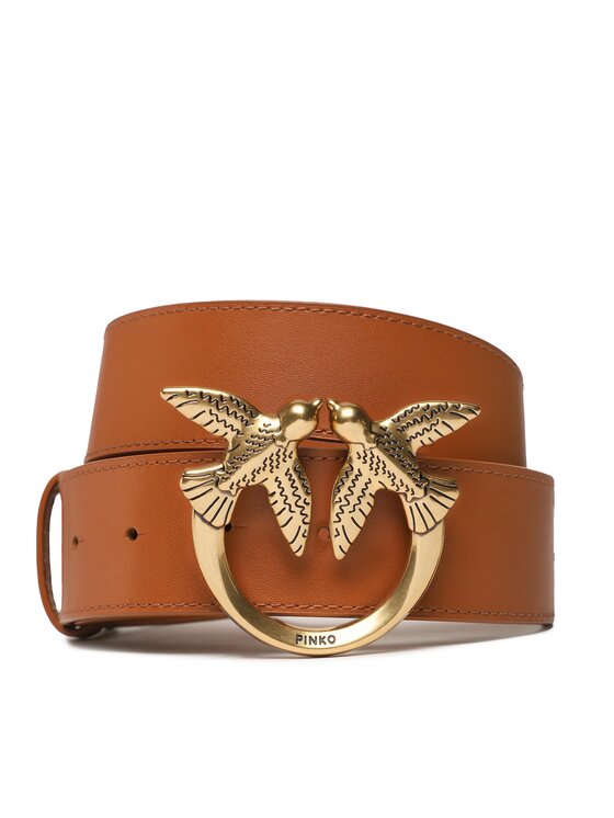 PINKO Pinko Dámský pásek Love Berry H4 Belt PE 23 PLT01 100120 A0F1 Hnědá