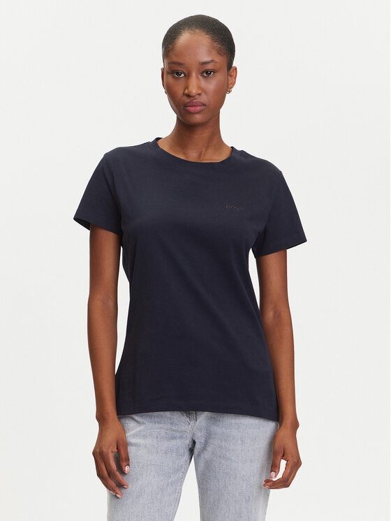 BOSS BOSS T-Shirt C_Esogo_1 50506973 Granatowy Slim Fit
