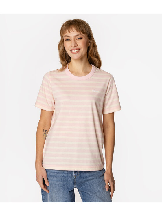 Lee Cooper Lee Cooper T-Shirt KARMEN 4160 Różowy Regular Fit