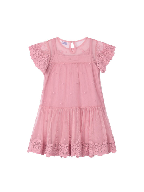 Mayoral Mayoral Elegáns ruha 3909 Rózsaszín Regular Fit