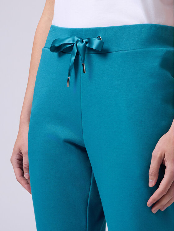 Oltre Oltre Pantaloni di tessuto P985J102288N024 Turchese Regular Fit