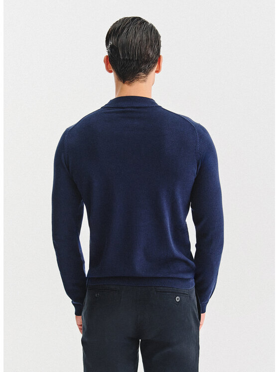 Pako Lorente Pako Lorente Sweter P25WF-2X-019 Granatowy Classic Fit