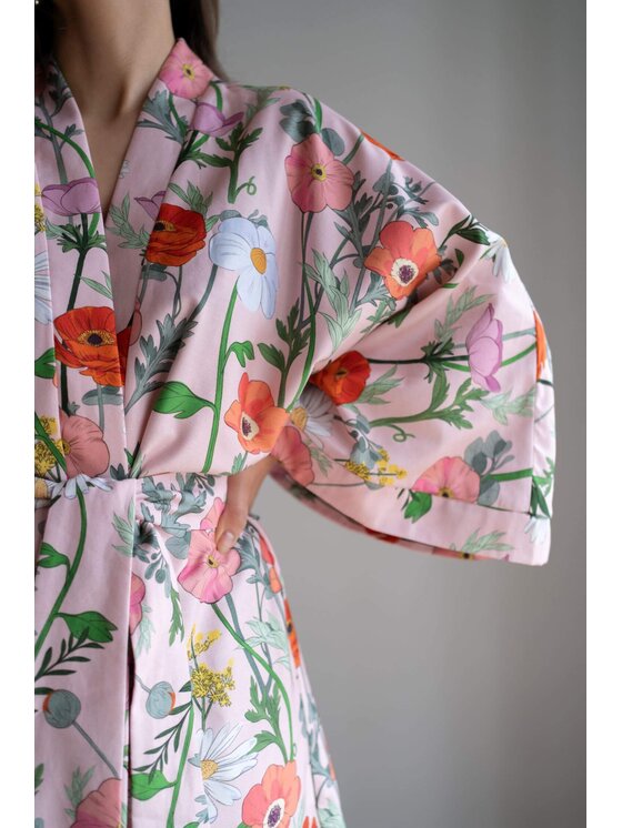 White pocket White pocket Kimono kimono Różowy Regular Fit
