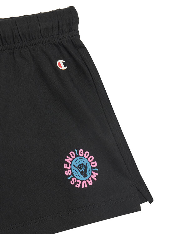 Champion Champion Komplet t-shirt i spodenki 405127 Czarny Regular Fit
