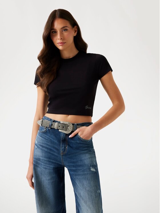Guess Guess T-Shirt 176421 Czarny Classic Fit