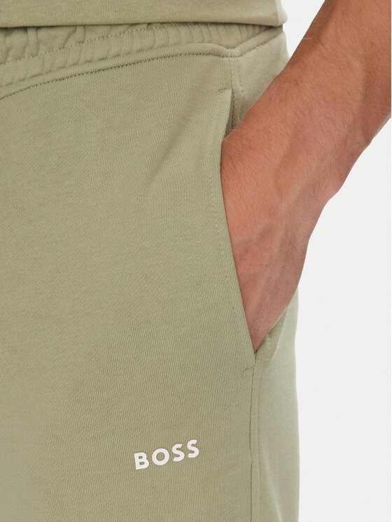 BOSS BOSS Spodnji del trenirke Sechup 50533392 Zelena Regular Fit