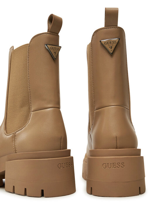 Guess Guess Боти тип челси Charlotte FLFCHT ELE10 Бежов