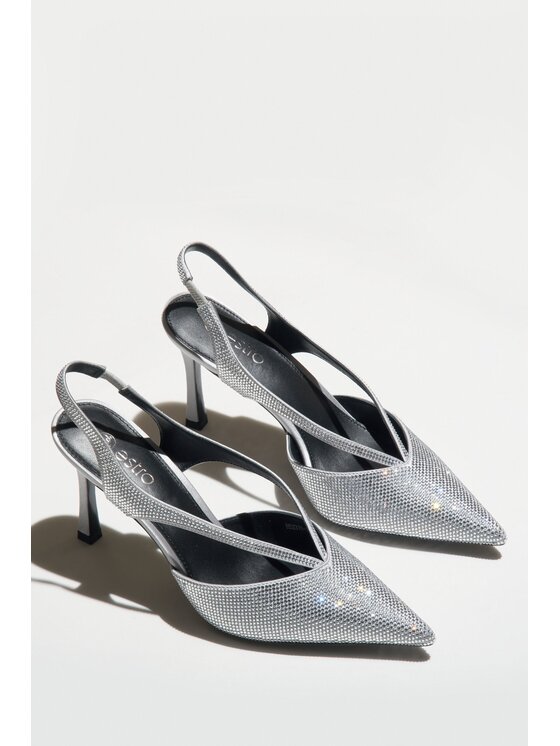 Estro Estro Γοβάκια ER00114305 Ασημί