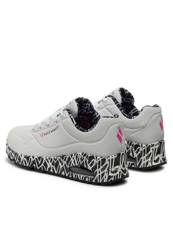 Skechers Skechers Sneakersy Skechers Uno-Loving Love Biały
