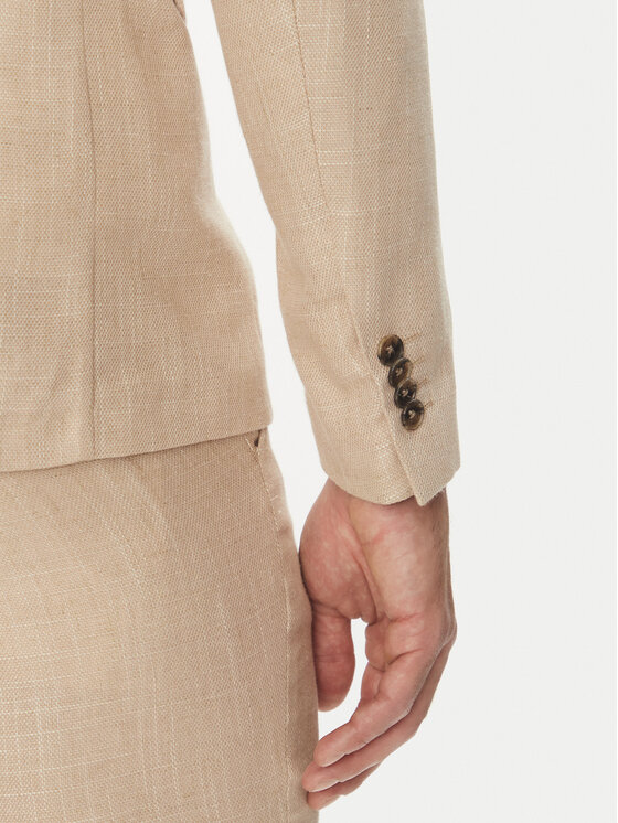 Lindbergh Lindbergh Öltöny 30-606060 Bézs Slim Fit