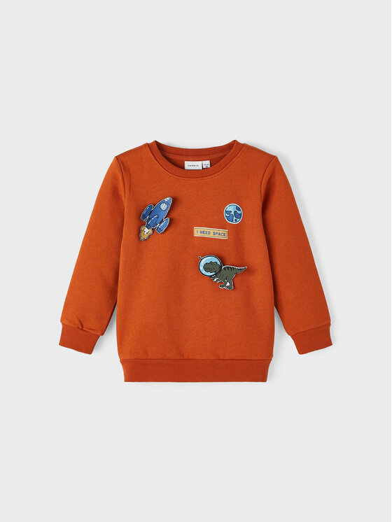 NAME IT Mikina 13221575 Oranžová Regular Fit