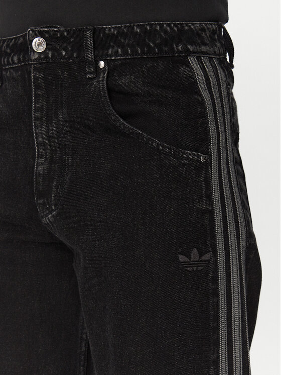 adidas adidas Džínsy adicolor Denim Firebird JC6718 Čierna Straight Fit
