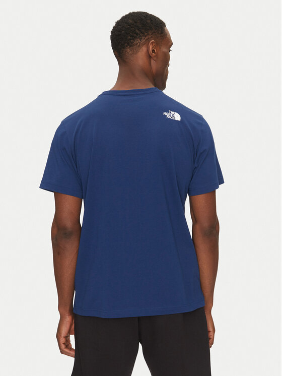 The North Face The North Face Tričko Mountain Line NF0A87NT Modrá Regular Fit