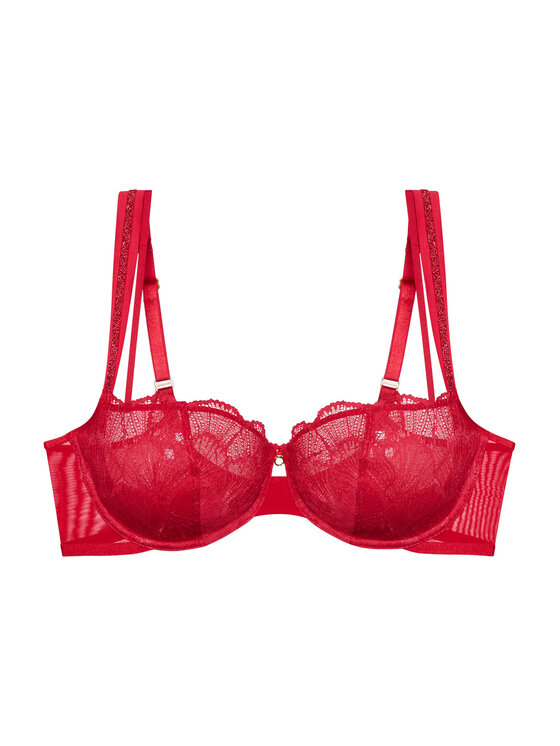 Triumph Triumph Pusiau dengta (balcony bra) liemenėlė Palina Moonlight Kiss 10224870 Raudona