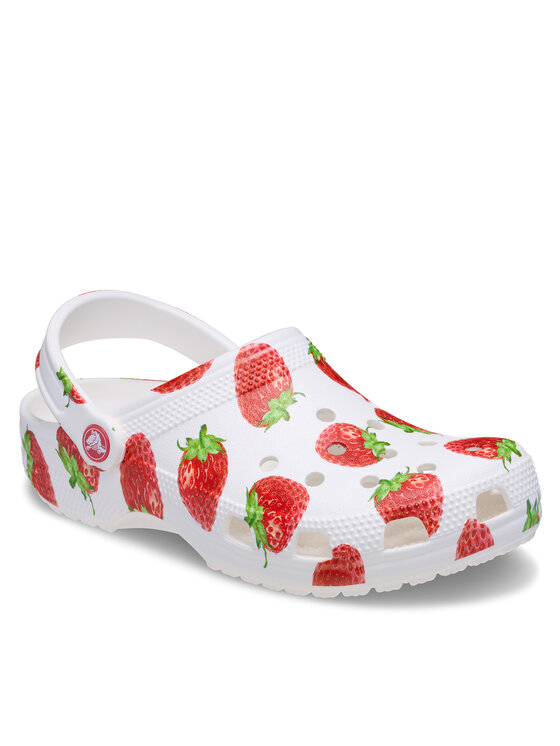Crocs Crocs Klapki Classic Fresh Fruits Clog 211008 Biały