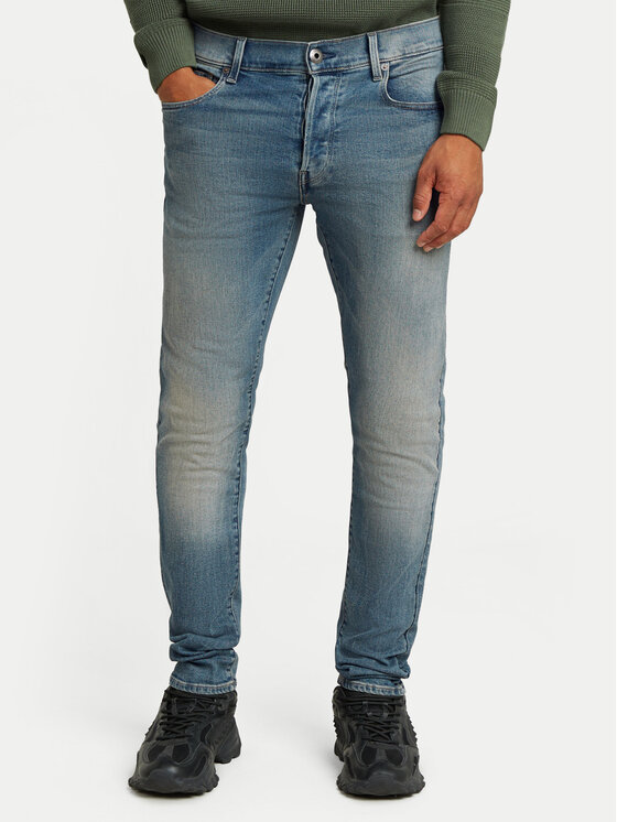 G-Star Raw Jeans Hlače 3301 51001-D875 Modra Slim Fit