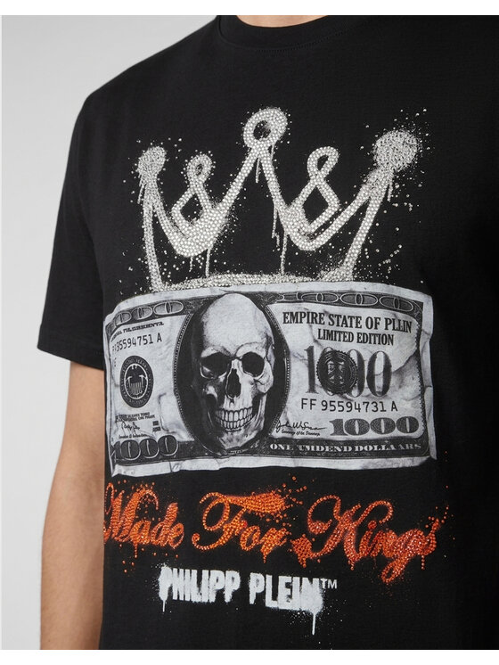 PHILIPP PLEIN PHILIPP PLEIN T-Shirt 31614 Černá Regular Fit
