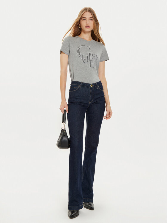 Guess Guess Тишърт W4BI16 I3Z14 Сив Regular Fit